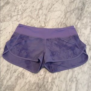 Lululemon purple tie die speed short